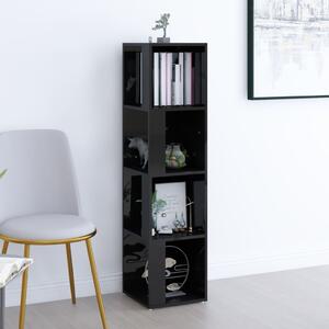 Corner Cabinet High Gloss Black 33x33x132 cm Chipboard