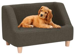 Dog Sofa Dark Grey 60x37x39 cm Linen