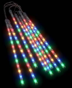 Meteor Lights 8 pcs 30 cm Colourful 192 LEDs Indoor Outdoor