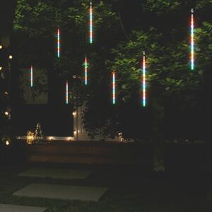 Meteor Lights 8 pcs 30 cm Colourful 192 LEDs Indoor Outdoor