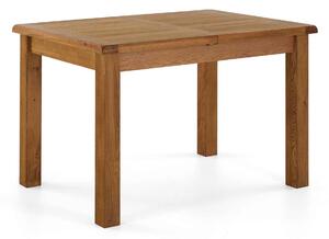 Zelah Oak Extending Dining Table, 120-165cm | Rustic Waxed Finish