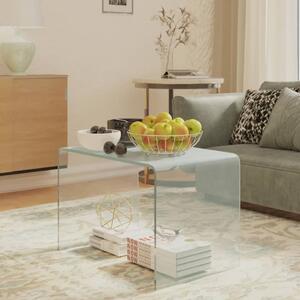 Side Table 40x40x60 cm Tempered Glass