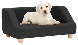 Dog Sofa Black 95x63x39 cm Linen