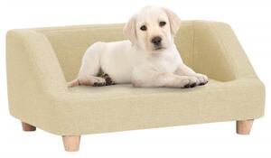 Dog Sofa Cream 95x63x39 cm Linen