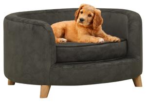 Dog Sofa Dark Grey 69x69x36 cm Plush