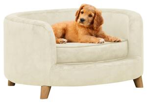 Dog Sofa Cream 69x69x36 cm Plush