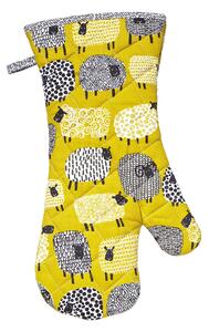 Ulster Weavers Dotty Sheep Oven Glove Yellow, Black and White