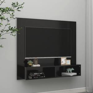 Wall TV Cabinet Black 102x23.5x90 cm Engineered Wood