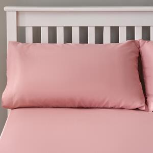 The Willow Manor Easy Care Percale Housewife Pillowcase Pair - Light Pink