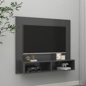 Wall TV Cabinet Grey 102x23.5x90 cm Chipboard