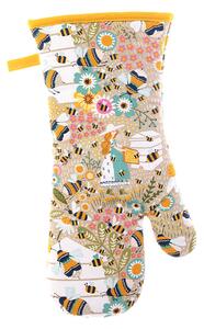 Ulster Weavers Bee Keeper Oven Glove White, Yellow and Pink