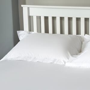 The Willow Manor 100% Cotton Percale Oxford Pillowcase Pair - Optic White