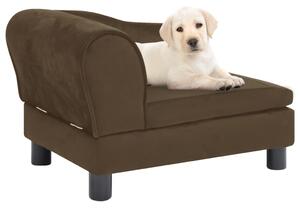 Dog Sofa Brown 57x34x36 cm Plush