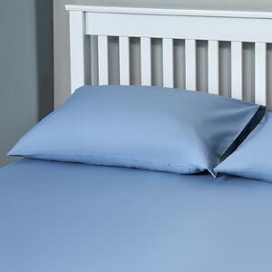 The Willow Manor 100% Cotton Percale Housewife Pillowcase Pair - Bluebell