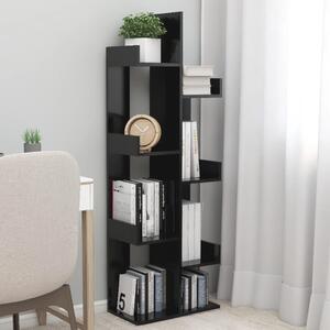 Book Cabinet Black 48x25.5x140 cm Chipboard