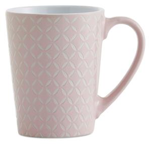 Set of 4 Pink Diamond Mugs Pink