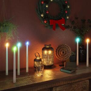Flameless Electric Dinner Light LED Candles 6 pcs Colourful
