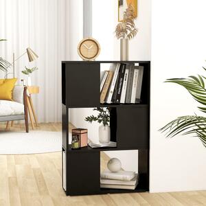 Book Cabinet Room Divider Black 60x24x94 cm Chipboard