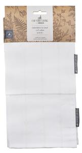 Country Living Embroidered Tea Towels - 2 Pack - White