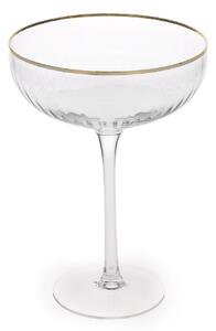 House Beautiful Textured Gold Detail Champagne Saucer