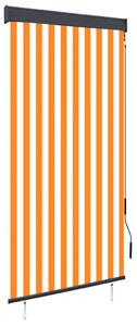 Outdoor Roller Blind 100x250 cm White and Orange