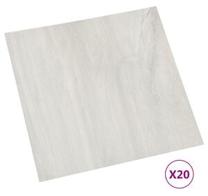 Self-adhesive Flooring Planks 20 pcs PVC 1.86 m² Cream