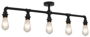 Ceiling Lamp Black 5 x E27 Bulbs