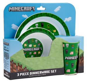 Minecraft 3 Piece Dinner Set