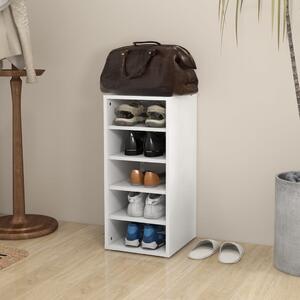 Shoe Cabinet White 31.5x35x70 cm Chipboard
