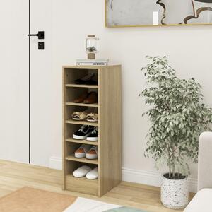 Shoe Cabinet Sonoma Oak 31.5x35x90 cm Chipboard