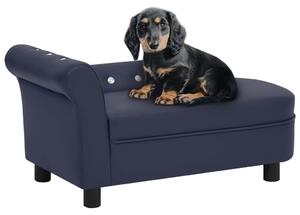 Dog Sofa Blue 83x45x42 cm Faux Leather