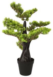 Artificial Cypress Bonsai with Pot 60 cm Green