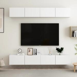 TV Cabinets 4 pcs White 100x30x30 cm Chipboard