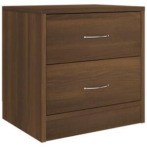 Bedside Cabinet Brown Oak 40x30x40 cm Engineered Wood