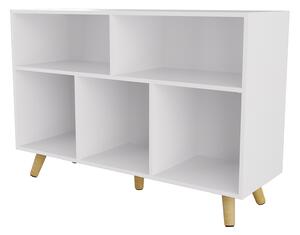 Kids Compact Storage Unit with Legs - White