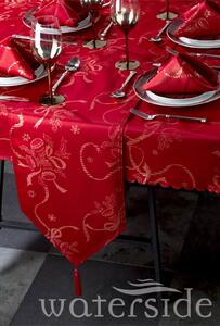 10 Piece Noel Sparkle Table Linen Set - Red