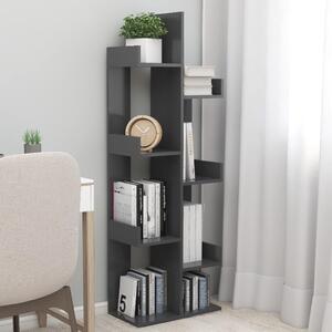 Book Cabinet Grey 48x25.5x140 cm Chipboard