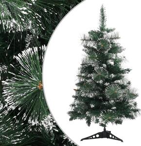 Artificial Christmas Tree with Stand Green and White 60 cm PVC