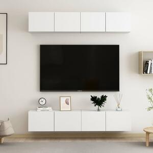 TV Cabinets 4 pcs White 80x30x30 cm Chipboard