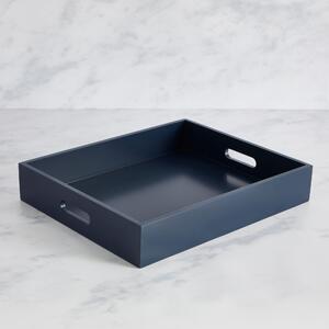 Painted Wooden Tray Navy Blue