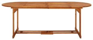 Garden Dining Table 220x90x75 cm Solid Acacia Wood
