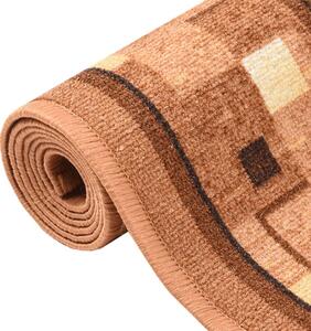 Carpet Runner Brown 80x250 cm Anti Slip