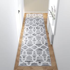 Printed Carpet Runner Washable Foldable 100x400 cm Polyester