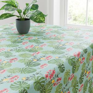Tropics PVC Tablecloth Green/Pink/Yellow