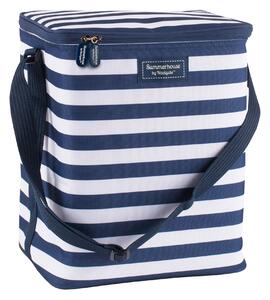 Coast Navy Insulated 20 Litre Family Cool Bag Blue and White