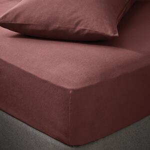 Soft & Cosy Luxury Brushed Cotton Fitted Sheet Red