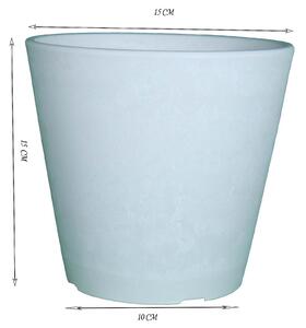 White Marble Pot - 15cm