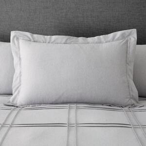 Denver Marl Grey Pintuck Oxford Pillowcase grey