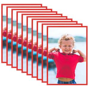 Photo Frames Collage 10 pcs for Wall or Table Red 13x18 cm MDF