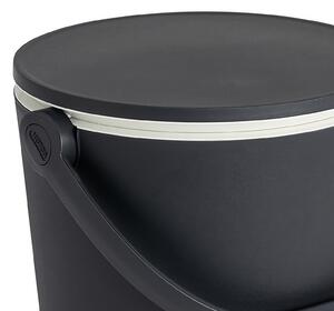 Keter GoBar Outdoor Ice Cooler Table Garden Furniture - Dark Grey / Cream